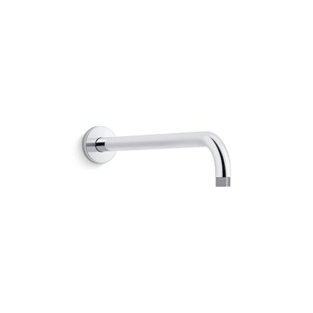 Statement 15-1/2" wall-mount single-function rainhead arm and flange